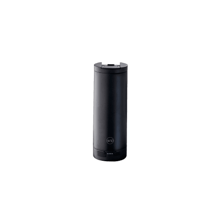 W10 Oxford RVS thermosbeker met powerbank voor wireless of bedraad opladen (455 ml) zwart