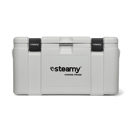 Steamy Marine Pro 50 (50 Liter) Koelbox Wit + 2x koelelement Large met flinke korting
