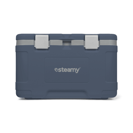 Steamy Cool 50 (50 Liter) Koelbox Blauw + 2x koelelement Large met flinke korting