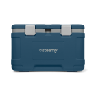 Steamy Cool 50 (50 Liter) Koelbox Blauw + 2x koelelement Large met flinke korting